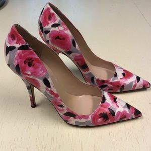 Pink Floral Kate Spade Heels